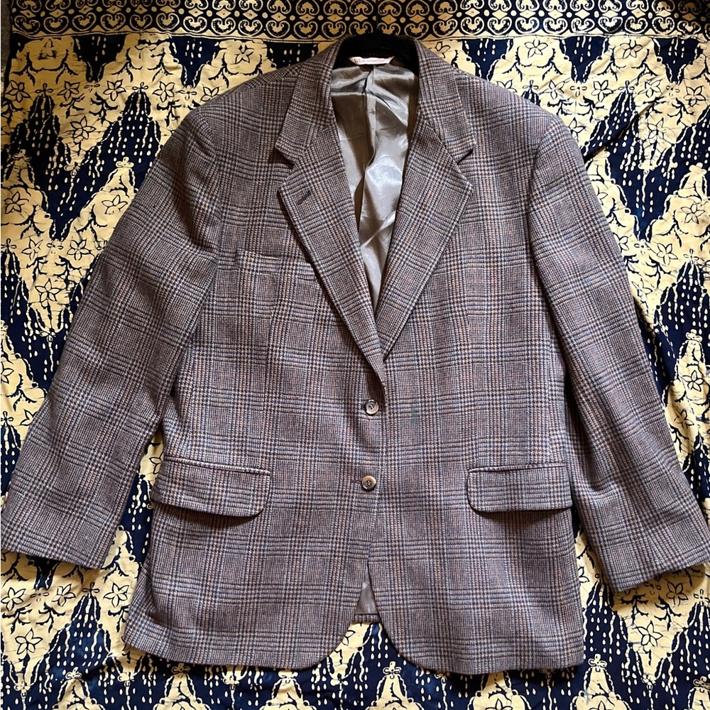 💜Stafford 100% lamb wool patterned coat 💜